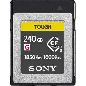 Sony: Sony CEBG240T Tough CFexpress Type B 240GB Memory Card