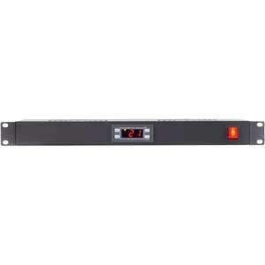 4Cabling 1RU Digital Temperature Unit with 2 Way Cooling Fans