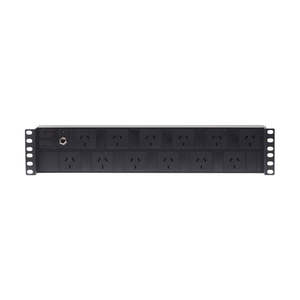 4Cabling 2RU 12 Way GPO Horizontal PDU Recessed Rack Mount (Drop Ship)