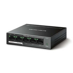 Mercusys MS105GP 5 Port Gigabit Switch Steel Case 4x PoE+