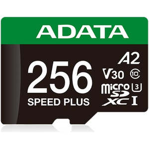 ADATA Speed Plus microSDXC UHS-I U3 A2 V30 Card with Adapter 256GB