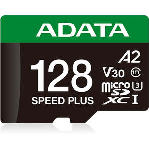 ADATA Speed Plus microSDXC UHS-I U3 A2 V30 Card with Adapter 128GB
