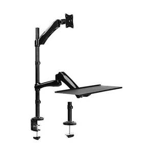 Brateck Single Monitor Sit-Stand Workstation. Fit for most 13"-27" LCD