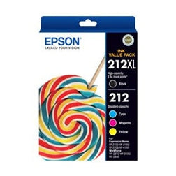 Epson: Epson 212XL BK + 212 C/M/Y 4 Ink Cartridge Value Pack
