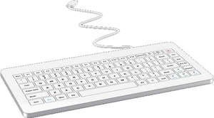 Pc Peripherals: Inputel GKB04 Glass Keyboard IP68 - USB
