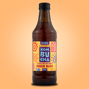 Frontpage: Peach & Lime Kombucha 328ml