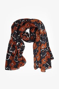 Scarfs: Antler Chocolate Poppy Scarf