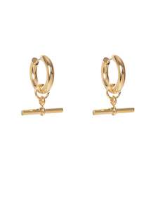 Earrings: Antler FOB Earring - Gold