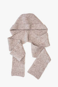 Scarfs: Antler Hooded Scarf - Fossil