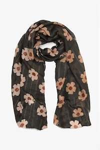 Antler Khaki Blooms Scarf