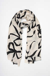 Antler Bow & Ivory Scarf