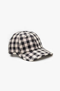 Gingham Cap - Black