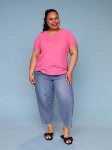 Except Knitwear: Cuba Tee - Bubblegum