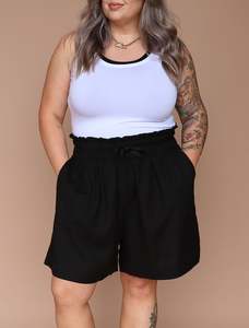 St Tropez Short - Linen Black