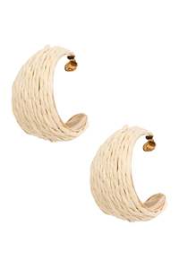 Baja Hoop Earring - Bisque