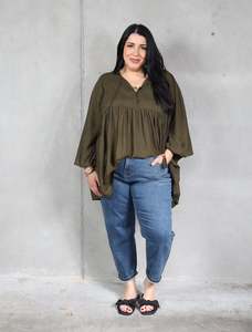 Under 50: Monet Blouse - Army