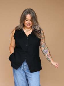 Longline Vest - Midnight