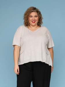 Slouch Tee - Grey Marle