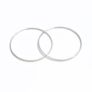 Queen Of The Foxes: Queen of the Foxes Earrings - Silver Hoop