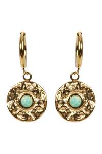 Earrings: Heritage Earring - Aqua Eye