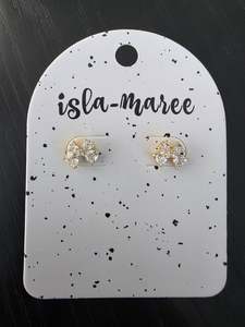 Bow Stud Earring - Gold