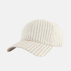 Hats: Micah Cap - White Stripe