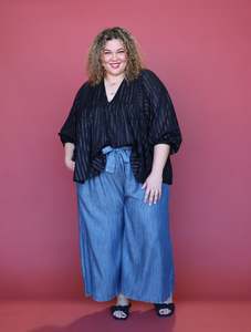 Tops: Matisse Blouse - Black Lurex