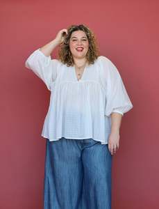 Tops: Matisse Blouse - Coconut Lurex