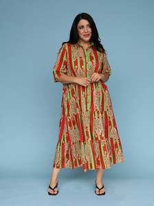 Jacquie Dress - Luxe Tibetan Tiger