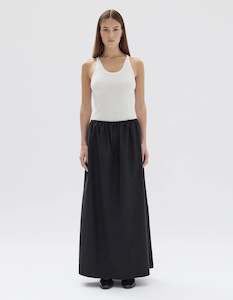 Skirts: Assembly Label Philipa Poplin Midi Skirt Black