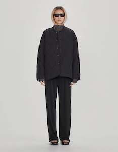 Jackets Coats: Commoners Quilted Jacket Black