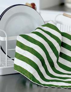 Under 30: Lettuce Tea Towel Olive Stripe