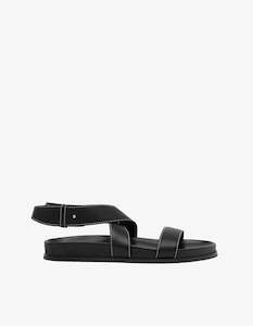 Footwear All: Assembly Label Ivy Leather Sandal Black Ivy Leather Sandal Black