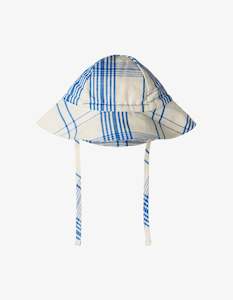 Hats: Nature Baby Linen Sunhat Clyde Check