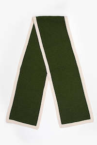Scarves 1: Antler Bambino Khaki & Oat Trim Scarf