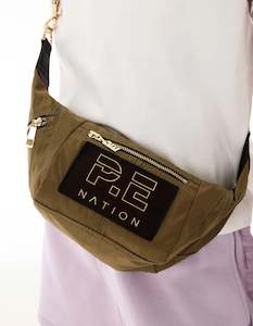 P E Nation: PE Nation Mini Fastest Lap Cross Body Bag Khaki Brown