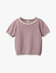 Nature Baby: Nature Baby Maeve Tee Lilac Pointelle