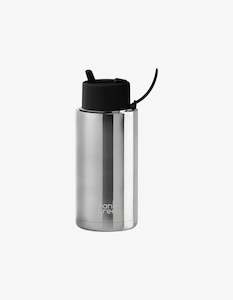 Frank Green 34oz Stainless Steel Ceramic Reusable Bottle Chrome Silver/Black Lid&hellip;