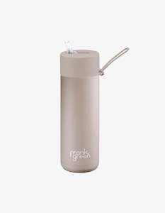 Frank Green 20oz Stainless Steel Ceramic Reusable Bottle Moon Dust with Straw Lid