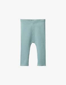 Pants: Nature Baby Honey Pants Cotton Rib Powder Blue