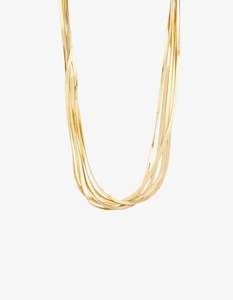 Jewellery: Pilgrim Kira Necklace Gold Plated