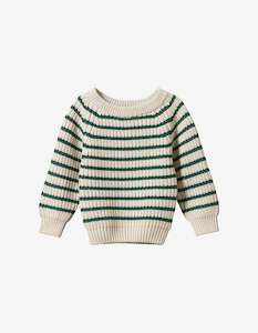 Nature Baby Billy Jumper Pine Sailor Stripe
