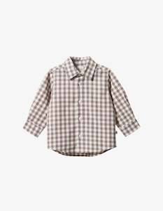 Baby: Nature Baby Ira Button Up Cub Check