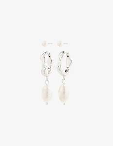 Pilgrim Jonne 2 in 1 Set Silver White