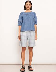 POL Raydel Denim Top Lightwash