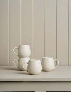 Lifestyle All: Robert Gordon Hug Me Mugs 4 Pack Speckled White