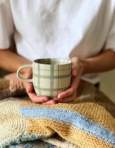 Robert Gordon Mug Olive Stripe Cats Pyjamas