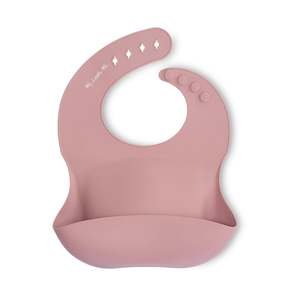 Baby: My Little Me Silicone Bib Dusty Rose