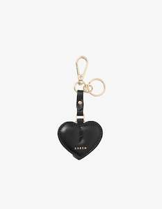 Under 100: Saben Charm Keyring Heart Black