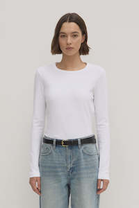 Assembly Label Lyla Long Sleeve Tee White
